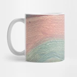 Abstract Oil Painting Herbal Green Pink Blush 1c14 Mug